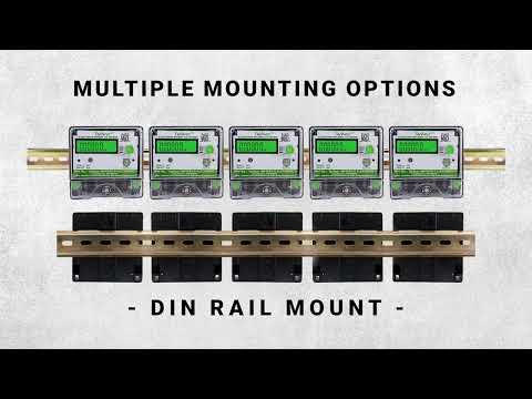 Techno single phase din rail mount energy meter