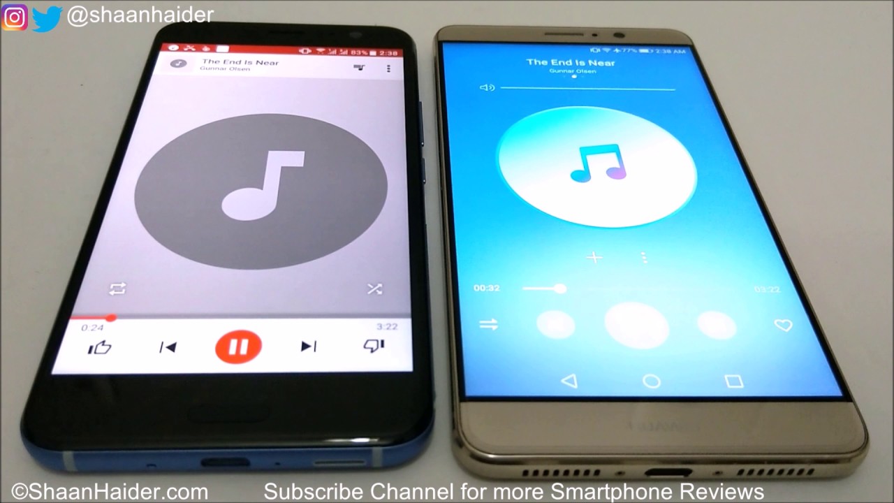 HTC U11 vs Huawei Mate 9 - Speaker Test and Comparison