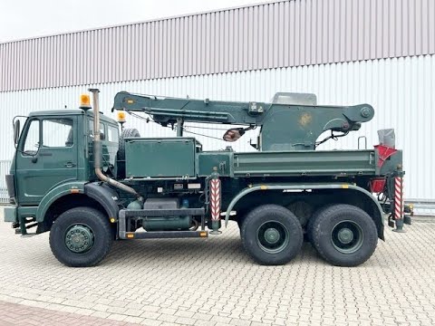 DAIMLER-BENZ SK 2628 AK 6x6, V8-Motor, Wilhag Kran, Seilwinde, 2x AHK