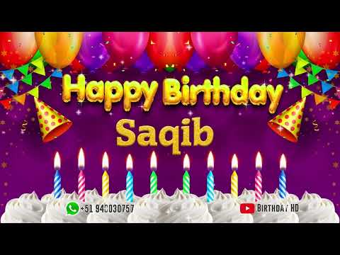 Saqib Happy birthday To You - Happy Birthday song name Saqib 🎁