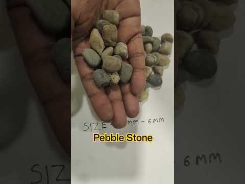 Brown multicolored pebbles stone, size: 12 mm