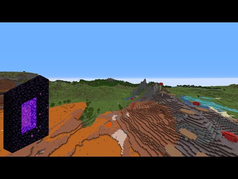 Minecraft Nether Race, But the terrain generation is realistic