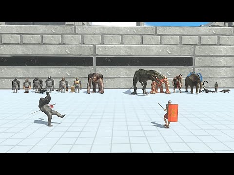 MUTANT PRIMATES VS RANDOM TEAM ( Similiar Price) - Animal Revolt Battle Simulator