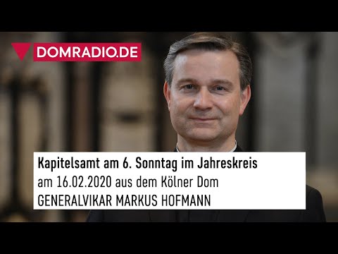 Kapitelsamt Kölner Dom am 16.02.2020 Generalvikar Markus Hofmann