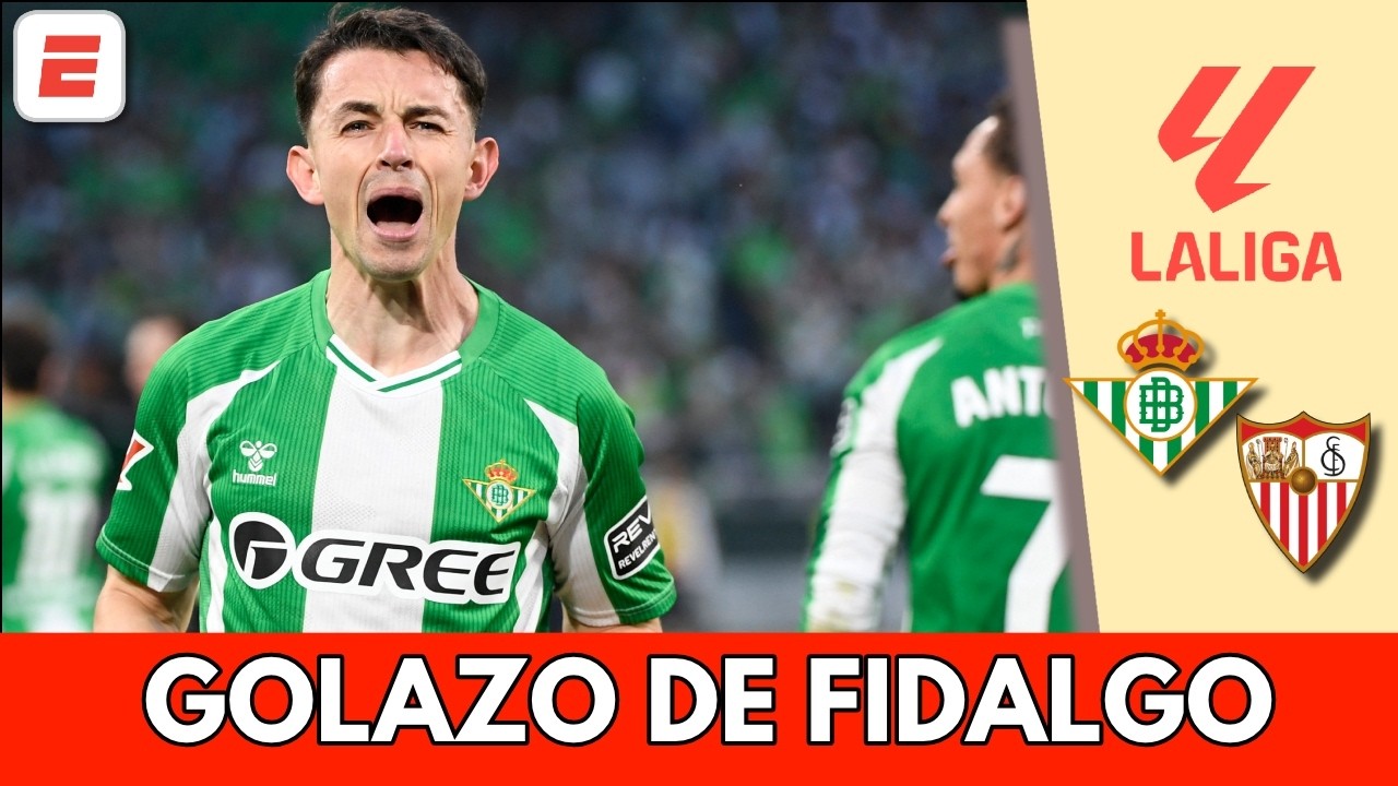 GOLAZO DE ÁLVARO FIDALGO. El ex del AMÉRICA pone el 2-0 del BETIS en el DERBI de SEVILLA | La Liga