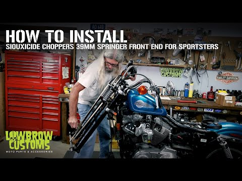 How To Install A Siouxicide Choppers 39mm Slip-on Springer Front End On Harley-Davidson Sportsters