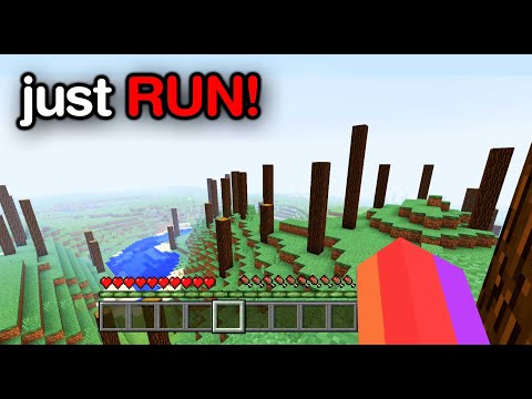 Minecraft Trees Vanishing?! RUN!