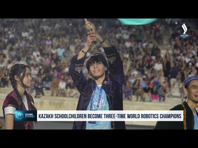 Kazakh schoolchildren become three-time world robotics champions