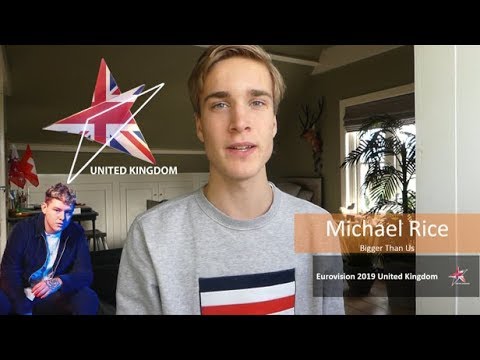 Reaction video Michael Rice - Bigger Than Us United Kingdom Eurovision 2019