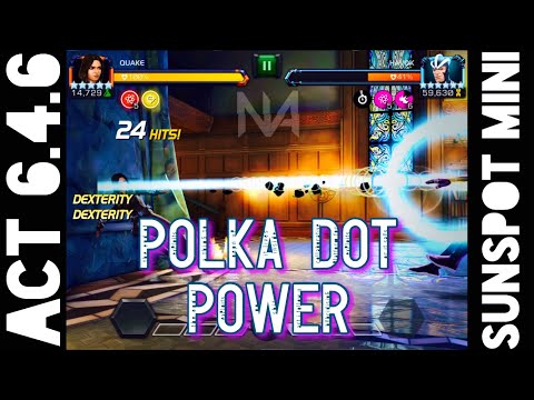 Act 6.4.6 Polka Dot Power Path and Quake vs Sunspot Miniboss