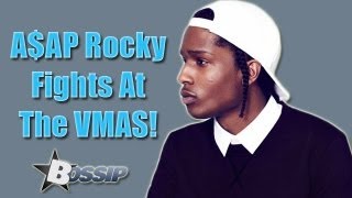 Chanel Iman Holds A$AP Rocky Back As He Fights Security | BOSSIP