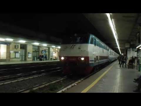 E444.057 sull' IC 522 "Carducci" Napoli Centrale - Sestri Levante, in partenza da Roma Ostiense