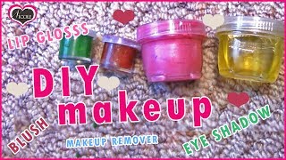 DIY: Make-up ❤ Eye Shadow, Blush, Lip Gloss and Remover