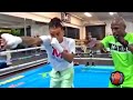 OZUNA CRASHES FLOYD MAYWEATHERS GYM; GETS FLOYD TO TRAIN HIM IN BOXING (FULL VIDEO)