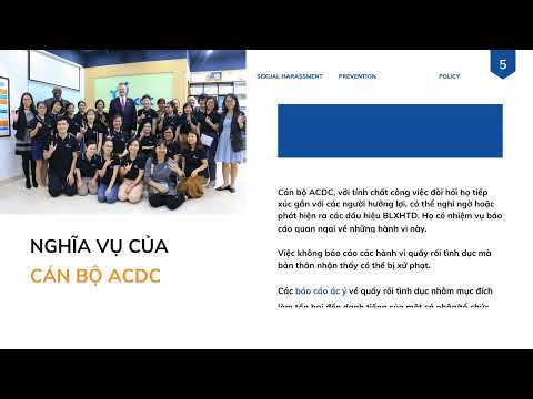 Chính sách phòng chống quấy rối tình dục
