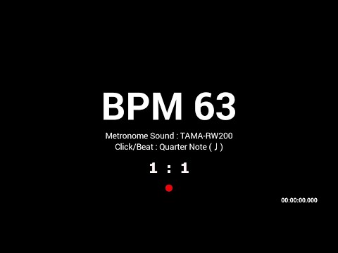 Metronome BPM 63 / TAMA-RW200