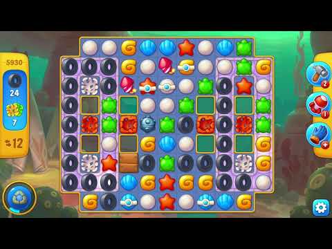 [FISHDOM Walkthrough] Level 5930 Super Hard (Qua màn - Fishdom)