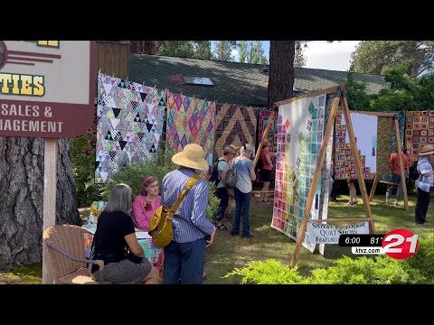 Sisters Outdoor Quilt Show present 300 plus quilters work for the public