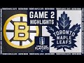 Game 2 Highlights | Maple Leafs vs. Bruins – Apr 22, 2024 (w/Joe Bowen)