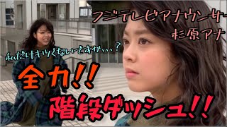 ノンストップ！で活躍する杉原千尋アナ、全力階段ダッシュでヘトヘトに？！