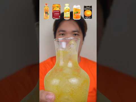 DRINKING VARIOUS ORANGE FLAVORED DRINK #asmr #drink