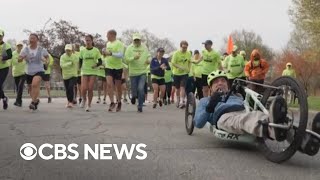 Six-time marathon runner and blind athlete on competing in NYC Marathon