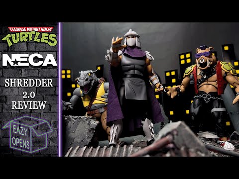 Neca TMNT 87 Animated Series Shredder 2.0 Action Figure Toy Review!