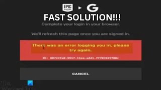 How To Fix Epic Games Launcher Login Loop Error  Can