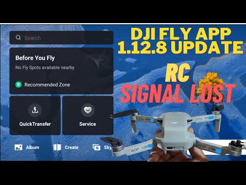 RC SIGNAL LOST DJI FLY APP 1.12.8 UPDATE | DJI FIRMWARE UPDATE  | WildredVlog