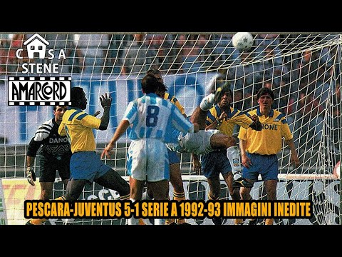 PESCARA-JUVENTUS 5-1 SERIE A 1992-93 GARA DEL 30 MAGGIO 1993 IMMAGINI INEDITE #CASASTENE
