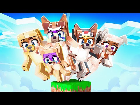 10 Friends on One DOG Block in Minecraft…