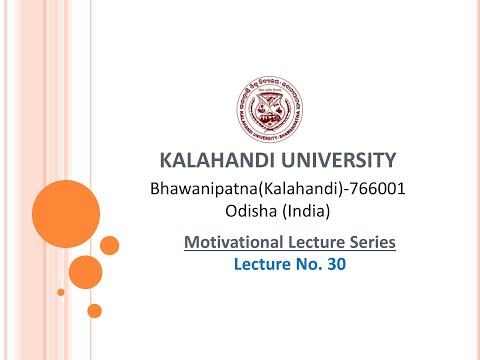 Motivational Lecture No. 30