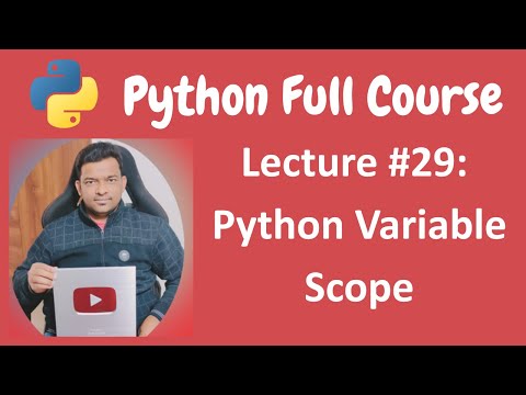Python Variable Scope Python Tutorial Python Full Course Lecture 29