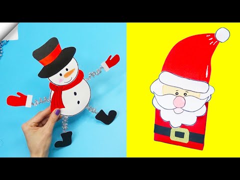 3 DIY christmas Easy paper crafts 5 minute crafts christmas