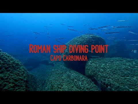 Diving in Sardinia 🇮🇹, Roman Ship diving point - Capo Carbonara #gopro