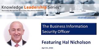 The Business Information Security Officer: Methodologies and Process Workflows