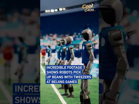 Incredible footage shows robots pick up beans with tweezers at Beijing games#coolchina