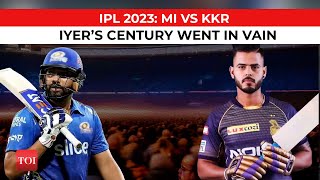 MI vs KKR Highlights 2023: Mumbai Indians register five-wicket win over Kolkata Knight Riders