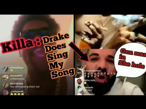 Drake singing Trinidad killa Song Gun Man In She Hole