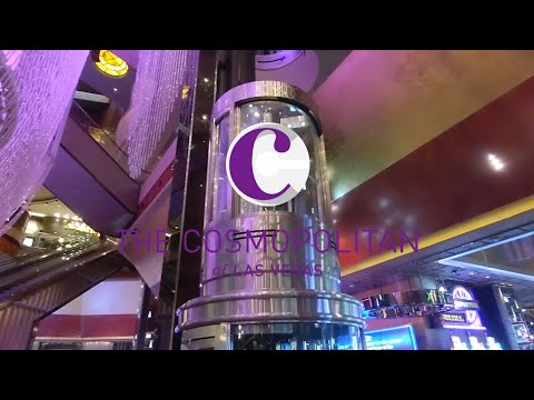 EPIC Cylindrical MEI Hydraulic Scenic Elevator #1 - Chandelier Bar At Cosmopolitan - Las Vegas, NV