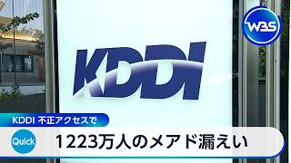 1223万人のメアド漏えい KDDI 不正アクセスで【WBS】