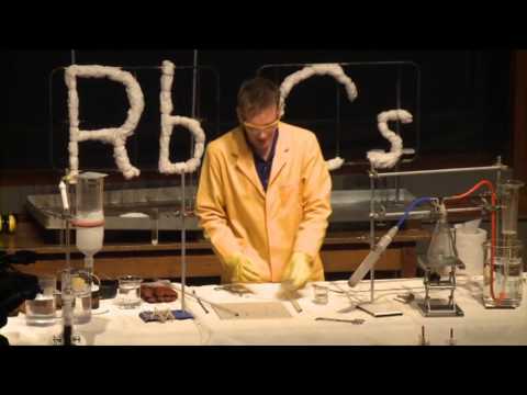 Alkali Metals - 19   Reactions of rubidium and caesium with the air