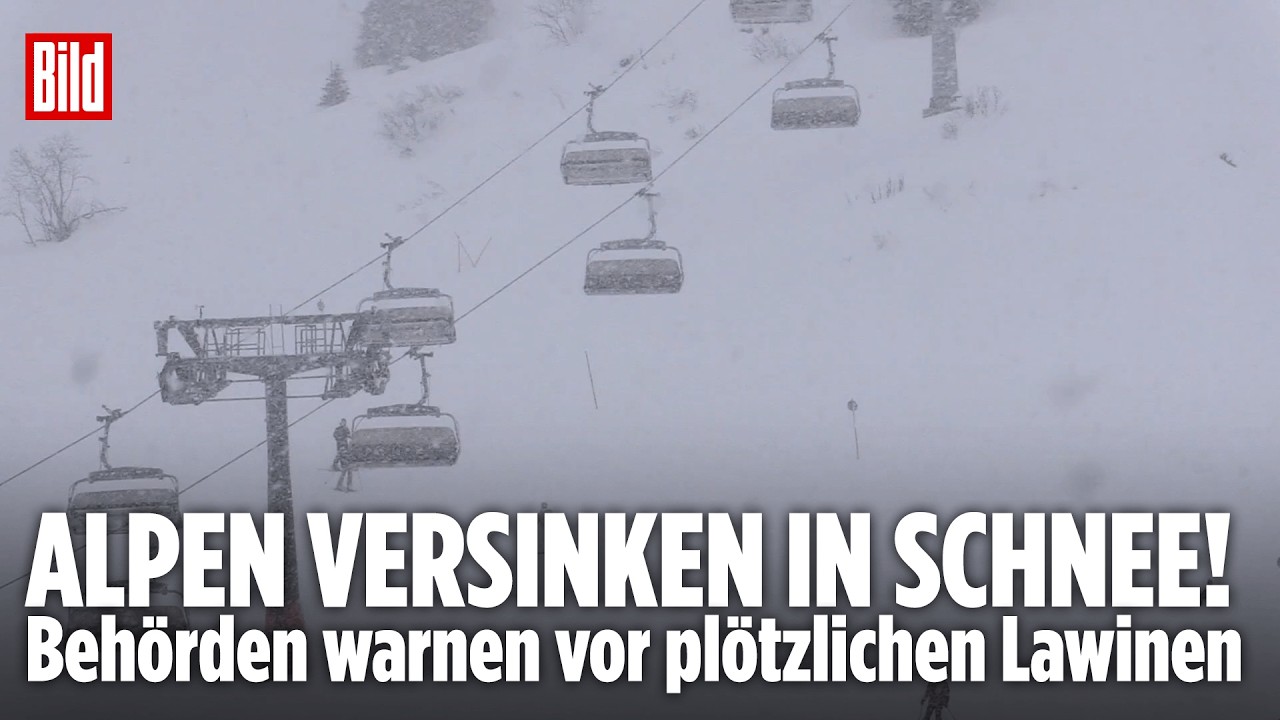 ALARMSTUFE ROT: Lawinengefahr in den Alpen – Neuschnee sorgt für extremes Risiko