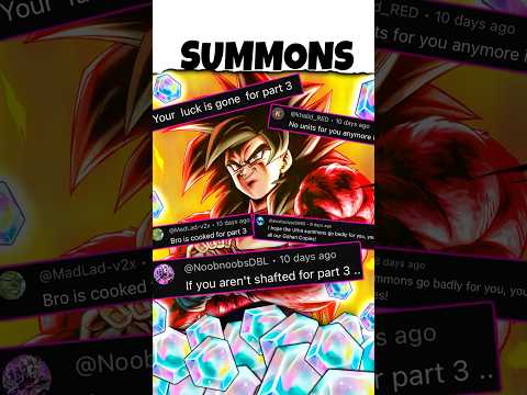 They Said I’d Get Shafted…ULTRA SSJ4 SUMMONS DRAGON BALL LEGENDS