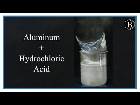 Reaction of Aluminum and Hydrochloric acid (concentrated)
