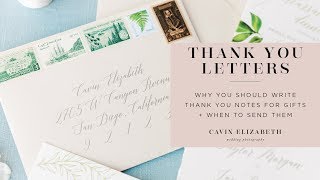 Why and When to Send Wedding Gift Thank You Notes