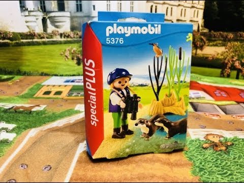 Playmobil  Figure: unboxing Playmobil 5376 Special Plus Young Explorer with Otters (04953)
