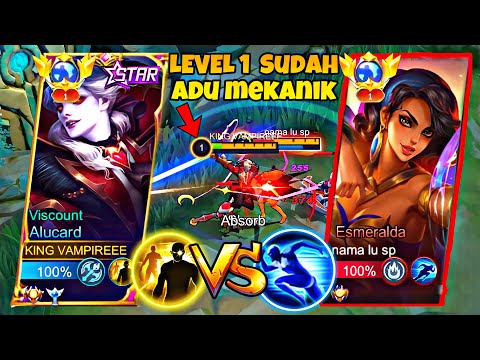 GLOBAL ALUCARD VS ESMERALDA DI EXP LANE‼️| BUILD ALUCARD TERSAKIT EXP LANE 2023