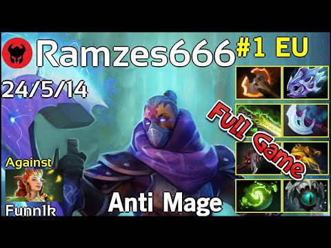 Ramzes666 [VP] plays Anti Mage!!! Dota 2 Full Game 7.21