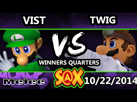 S@X - Vist (Luigi) Vs. Twig (Dr. Mario) SSBM Winners Quarters - Melee